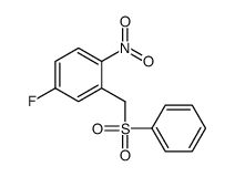 2-(benzenesulfonylmethyl)-4-fluoro-1-nitrobenzene Structure