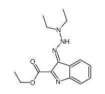 ethyl 3-(diethylaminohydrazinylidene)indole-2-carboxylate Structure