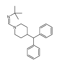 1-(4-benzhydrylpiperidin-1-yl)-N-tert-butylmethanimine结构式