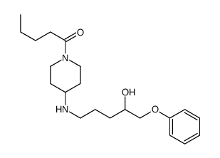 1-[4-[(4-hydroxy-5-phenoxypentyl)amino]piperidin-1-yl]pentan-1-one Structure