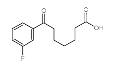 7-(3-fluorophenyl)-7-oxoheptanoic acid结构式