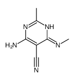 4-amino-2-methyl-6-(methylamino)pyrimidine-5-carbonitrile结构式