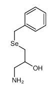 1-amino-3-benzylselanylpropan-2-ol结构式
