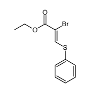 ethyl 2-bromo-3-phenylsulfanylprop-2-enoate Structure