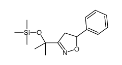 trimethyl-[2-(5-phenyl-4,5-dihydro-1,2-oxazol-3-yl)propan-2-yloxy]silane结构式