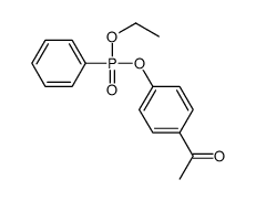 1-[4-[ethoxy(phenyl)phosphoryl]oxyphenyl]ethanone结构式