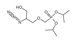 (+/-) diisopropyl [(2-azido-3-hydroxypropoxy)methyl]phosphonate Structure