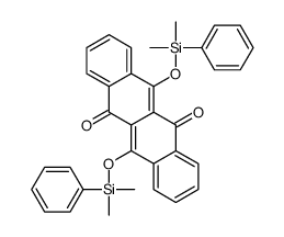 6,12-bis[[dimethyl(phenyl)silyl]oxy]tetracene-5,11-dione结构式