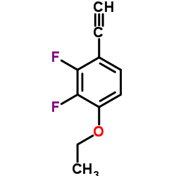 1-Ethoxy-4-ethynyl-2,3-difluorobenzene结构式