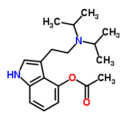 4-乙酰氧基-N,N-二异丙基色胺结构式