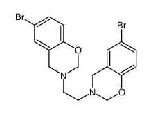 6-bromo-3-[2-(6-bromo-2,4-dihydro-1,3-benzoxazin-3-yl)ethyl]-2,4-dihydro-1,3-benzoxazine Structure