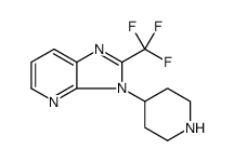 3H-Imidazo[4,5-b]pyridine, 3-(4-piperidinyl)-2-(trifluoromethyl) Structure