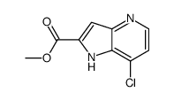 7-氯-1H-吡咯并[3,2-B]吡啶-2-羧酸甲酯结构式