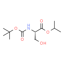 N-BOC-丝氨酸异丙酯结构式