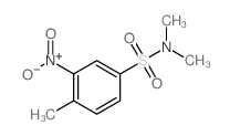 N,N,4-三甲基-3-硝基苯磺酰胺结构式