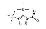 trimethyl-(3-nitro-4-trimethylsilyl-1,2-oxazol-5-yl)silane结构式