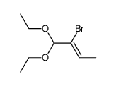 (Z)-2-bromo-1,1-diethoxy-2-butene Structure