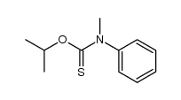 O-isopropyl N-methyl-N-phenylthiocarbamate结构式