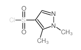 1,5-二甲基-1H-吡唑-4-磺酰氯结构式