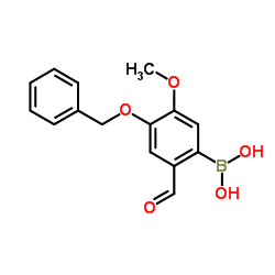 (4-(苄氧基)-2-甲酰基-5-甲氧基苯基)硼酸结构式