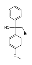 2-bromo-1-(4-methoxyphenyl)-1-phenylethanol结构式
