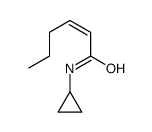 N-环丙基-2-烯己酰胺结构式