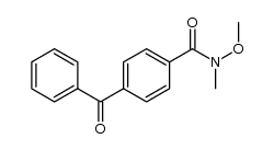 4-benzoyl-N-methoxy-N-methylbenzamide Structure