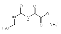 Acetic acid, (((ethylamino)carbonyl)amino)oxo-, monoammonium salt Structure