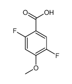 2,5-二氟-4-甲氧基苯甲酸结构式