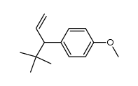 1-(4,4-dimethylpent-1-en-3-yl)-4-methoxybenzene结构式