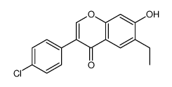 3-(4-chlorophenyl)-6-ethyl-7-hydroxychromen-4-one Structure