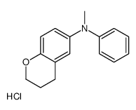 3,4-dihydro-2H-chromen-6-yl-methyl-phenylazanium,chloride Structure
