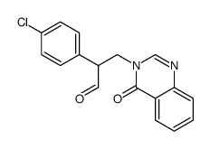 2-(4-chlorophenyl)-3-(4-oxoquinazolin-3-yl)propanal Structure
