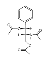 (1RS,2RS)-1,3-diacetoxy-2-acetylamino-1-phenyl-propane Structure