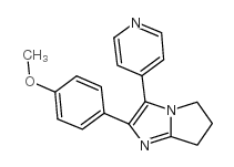2-(4-methoxyphenyl)-3-(4-pyridyl)-6,7-dihydro-(5H)-pyrrolo(1,2-a)imidazole结构式