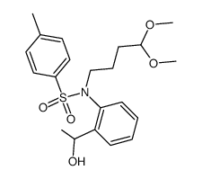 N-(4,4-Dimethoxy-butyl)-N-[2-(1-hydroxy-ethyl)-phenyl]-4-methyl-benzenesulfonamide Structure