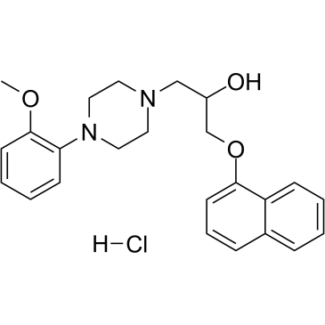 Naftopidil hydrochloride structure