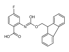 FMOC-2-AMINO-4-FLUOROBENZOIC ACID Structure