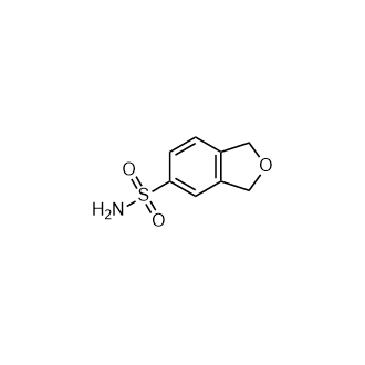 1,3-二氢异苯并呋喃-5-磺酰胺结构式