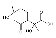 2-hydroxy-2-(4-hydroxy-4-methyl-2-oxocyclohexyl)propanoic acid Structure