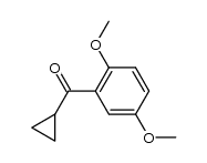 2,5-dimethoxyphenyl cyclopropyl ketone结构式