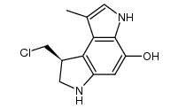 (S)-8-(chloromethyl)-1-methyl-3,6,7,8-tetrahydropyrrolo[3,2-e]indol-4-ol结构式