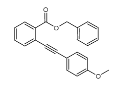 benzyl 2-[2-(4-methoxyphenyl)ethynyl]benzoate结构式