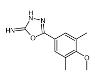 5-(4-methoxy-3,5-dimethylphenyl)-1,3,4-oxadiazol-2-amine结构式