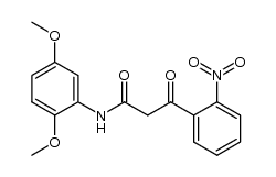 2,5-dimethoxy(2-nitrobenzoyl)acetanilide结构式