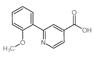 2-(2-methoxyphenyl)pyridine-4-carboxylic acid结构式
