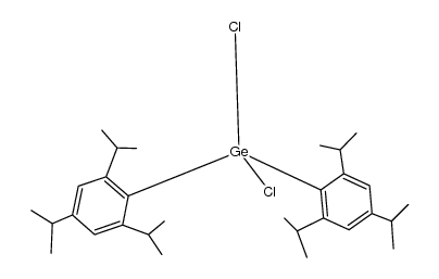 dichloro[bis(2,4,6-triisopropylphenyl)]germane结构式