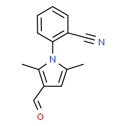 2-(3-Formyl-2,5-dimethyl-1H-pyrrol-1-yl)benzonitrile Structure