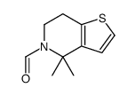 4,4-dimethyl-6,7-dihydrothieno[3,2-c]pyridine-5-carbaldehyde结构式