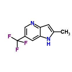 2-Methyl-6-(trifluoromethyl)-1H-pyrrolo[3,2-b]pyridine structure